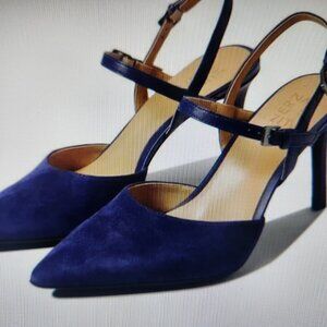 Naturalizer Adalyn Women's Heels Haven Blue Suede. NIB. Size 11